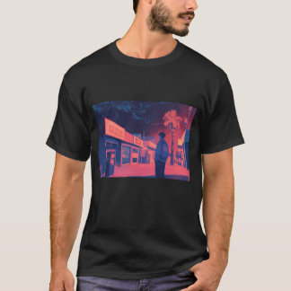 walking at night lofi style T-Shirt