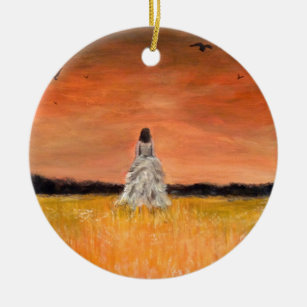 Walking Away with Dignity Ceramic Ornament