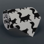 Walking Black Cats Pattern | Cool Kitties Tie<br><div class="desc">This cool black cats pattern neck tie makes a great gift for cat dads! A fun feline gift for the guy who wears a tie for business, or for special events like holiday programs and weddings. A novelty Father's Day, birthday or Christmas gift any cat guy will appreciate.</div>