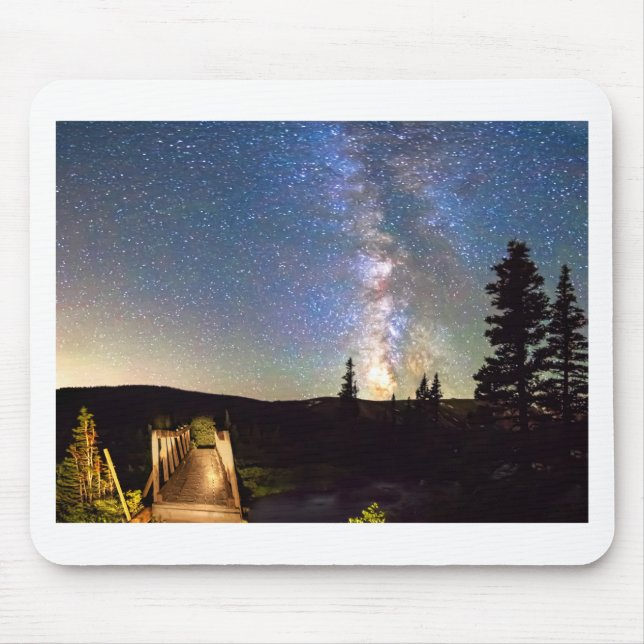 Walking Bridge to The Milky Way Mouse Pad (Front)