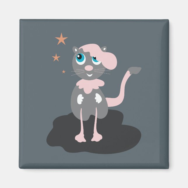 Walking Cat Magnet (Front)