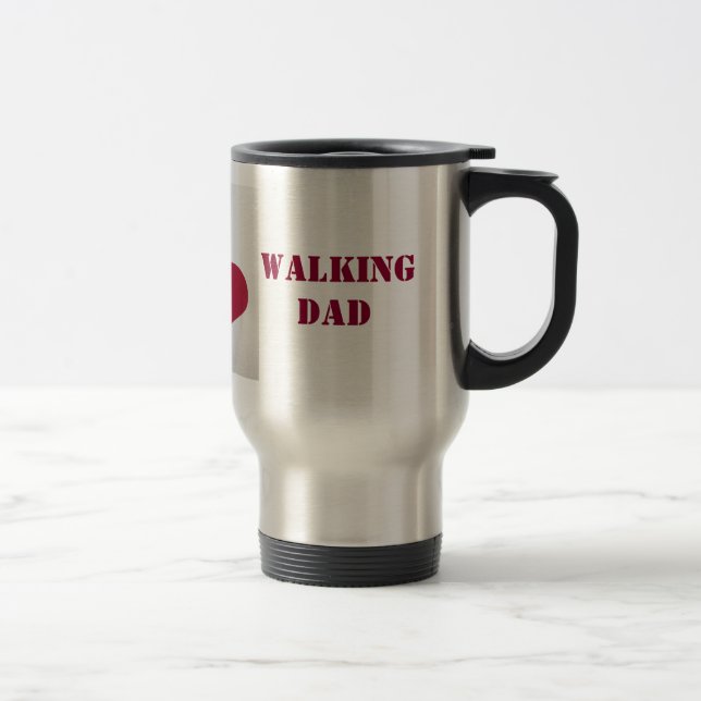 WALKING DAD PAW TRAVEL MUG (Right)