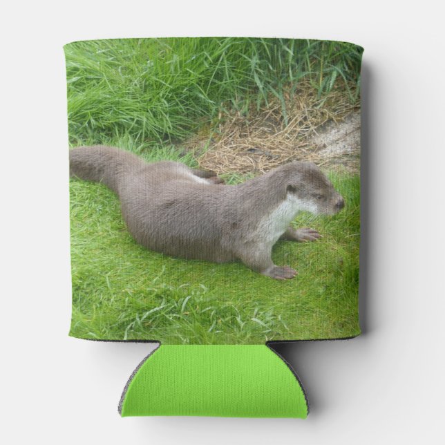 Walking European Otter Can Cooler (Back)