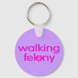 Walking Felony Keychain