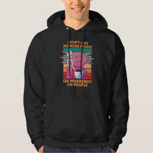 Walking Fish Salamander Lizard Coffee Axolotl Hoodie