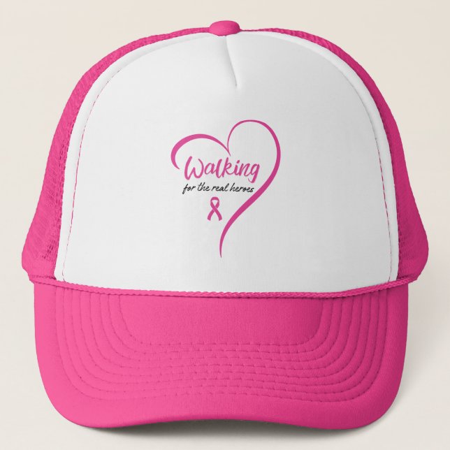 Walking for the Real Heroes Trucker Hat (Front)