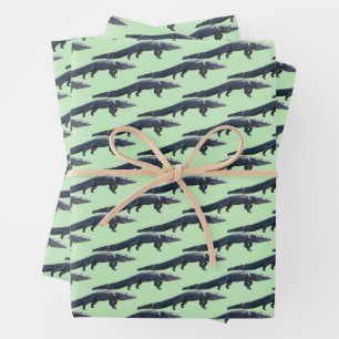 Walking Gator Wrapping Paper Sheets