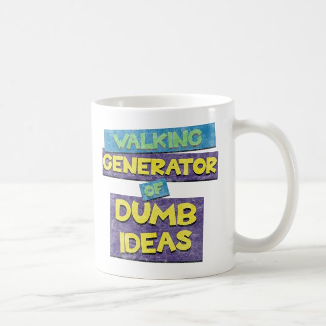 Walking Generator Of Dumb Ideas Coffee Mug (Right)