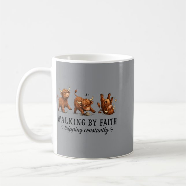 Walking Graphic Coffee Mug (Left)