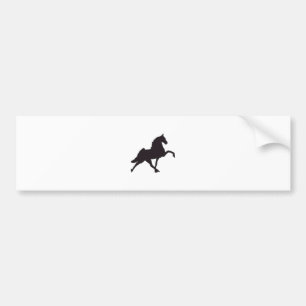 Walking Horse Silhouette Bumper Sticker