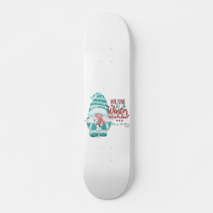 WALKING IN A WINTER WONDERLAND gnome christmas     Skateboard