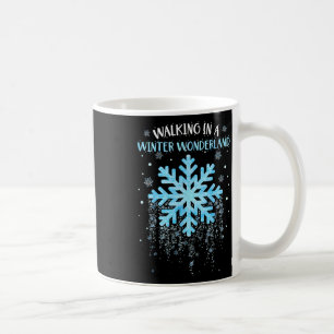 Walking In A Winter Wonderland Snowflake Christmas Coffee Mug