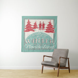 Walking In A Winter Wonderland Tapestry