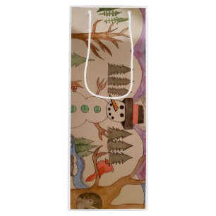 Walking In A Winter Wonderland  Wine Gift Bag