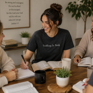 'Walking In Faith' Christian Gift Encouragement Tri-Blend Shirt