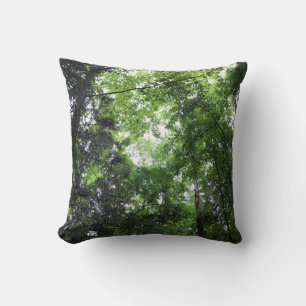 Walking in the Forest, Chester, South Carolina Can Throw Pillow