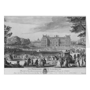 Walking in the Luxembourg gardens, 1729