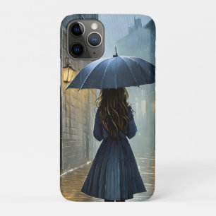 Walking in the rain iPhone 11 pro case