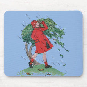 walking in the rain mouse pad