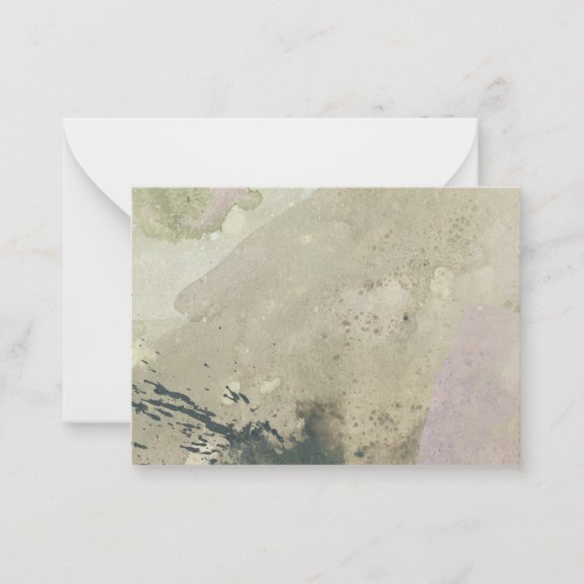 "Walking in the Sand": Original Abstract Note Card (Front)