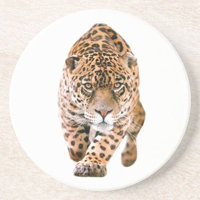 Walking Jaguar Eyes Coaster (Front)