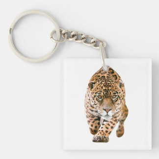 Walking Jaguar Eyes Keychain