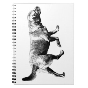 Walking Labrador Ink Art Notebook