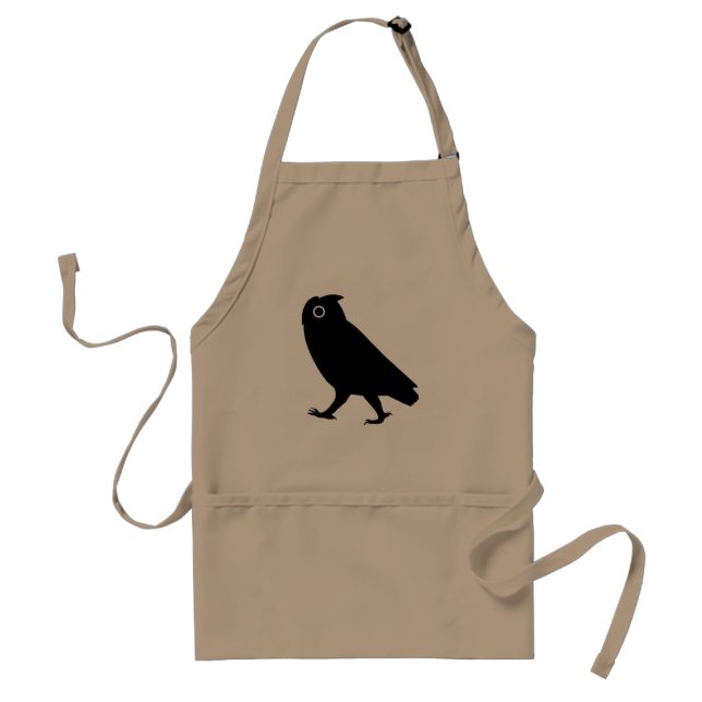 Walking Owl Silhouette Standard Apron (Front)