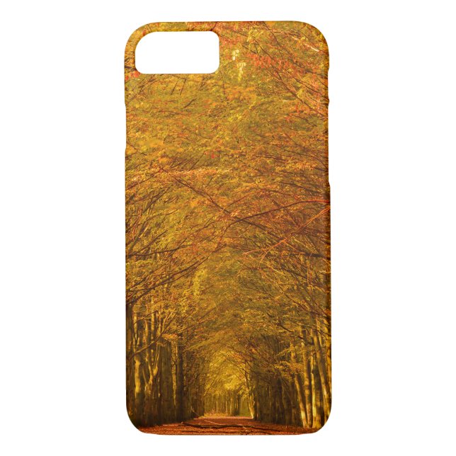 Walking path through the forest in autumn iPhone 7 Case-Mate iPhone Case (Back)