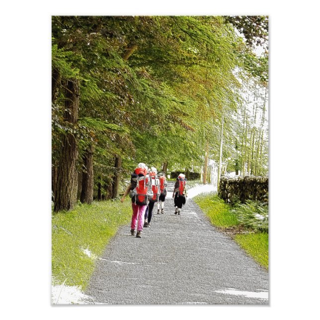 WALKING Photo Enlargement Print (Front)