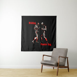 Walking Powder Keg Tapestry