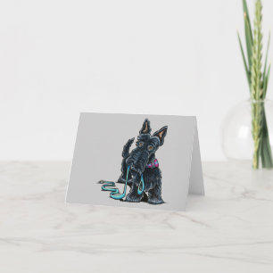 Walking Scottie Card