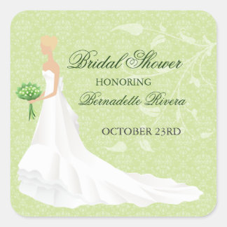 Walking the Aisle Bridal Shower Sticker