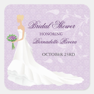 Walking the Aisle Bridal Shower Sticker