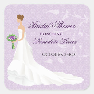 Walking the Aisle Bridal Shower Sticker