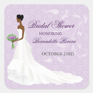 Walking the Aisle Bridal Shower Sticker