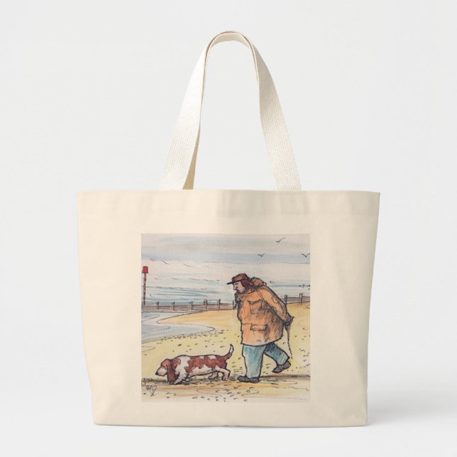 Walking the dog - 02 large tote bag (Front)