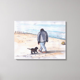 Walking the dog - 05 canvas print