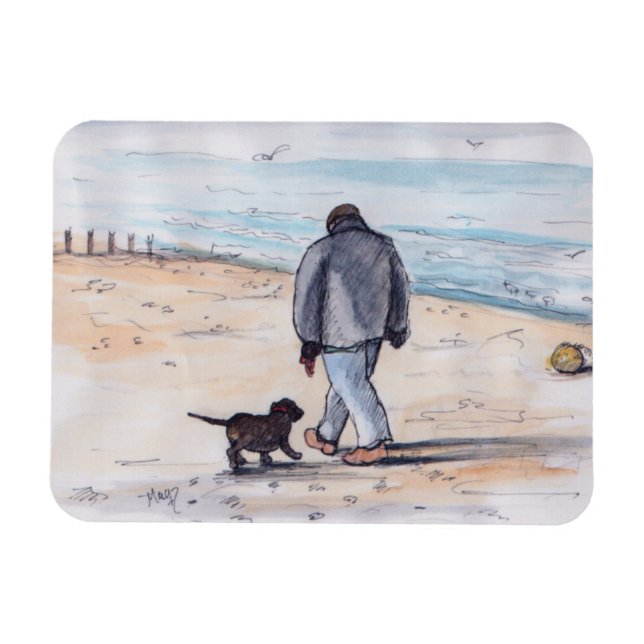 Walking the dog - 05 magnet (Horizontal)