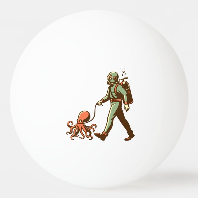 Walking the octopus ping pong ball (Front)