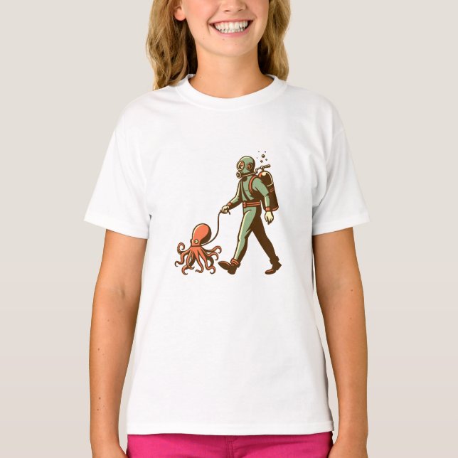 Walking the octopus T-Shirt (Front)