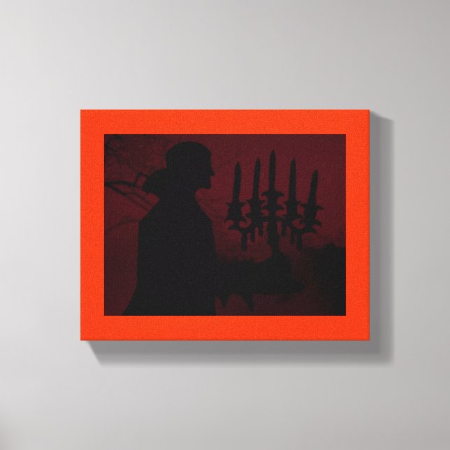 Walking Through the Village ~ Wrapped Canvas .75 (Front)