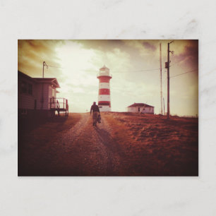 Walking To The Lighthouse Postcard