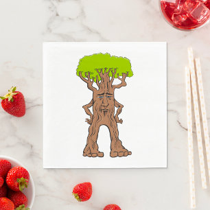 Walking Tree Character Fantasy Tree Creature Napkin