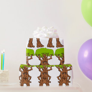Walking Tree Character Fantasy Tree Creature Wrapping Paper