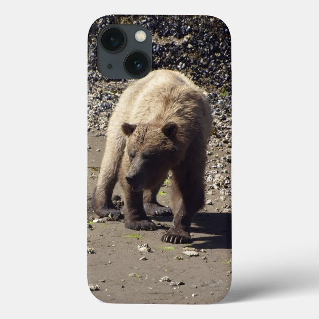 Walking Wild Grizzly Bear Wildlife Photo Case-Mate iPhone Case (Back)