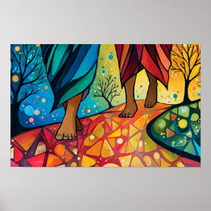 Walking with Jesus Poster