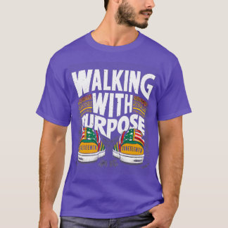 Walking with Purpose Juneteenth Youth Sneakers Emp T-Shirt