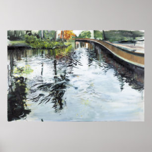 Walkway and Ripples Kew Gardens Poster