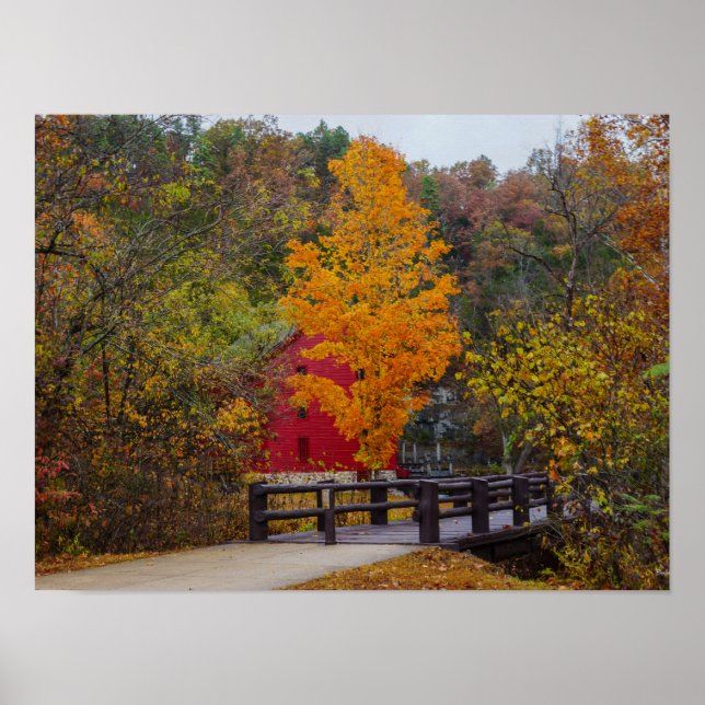 Walkway Bridge To Alley Mill Poster (Front)